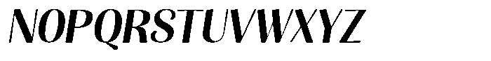 Julima Slant Medium Font UPPERCASE