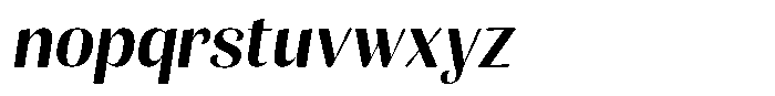 Julima Slant Medium Font LOWERCASE