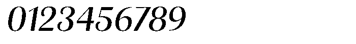 Julima Slant Regular Font OTHER CHARS