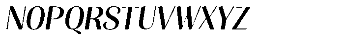 Julima Slant Regular Font UPPERCASE