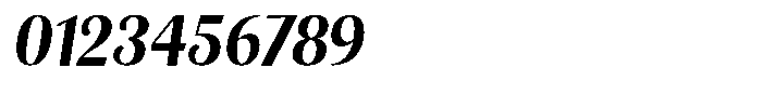 Julima Slant Sem Bold Semi Condensed Font OTHER CHARS