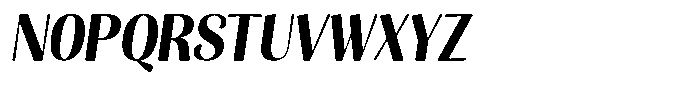 Julima Slant Sem Bold Semi Condensed Font UPPERCASE