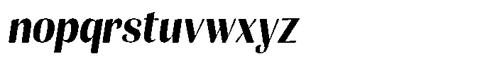 Julima Slant Sem Bold Semi Condensed Font LOWERCASE