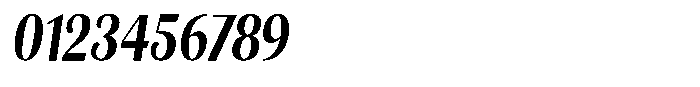 Julima Slant Semi Bold Condensed Font OTHER CHARS