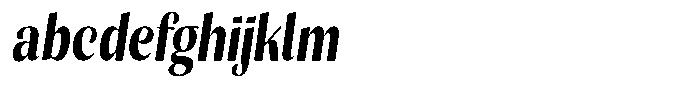 Julima Slant Semi Bold Condensed FONT