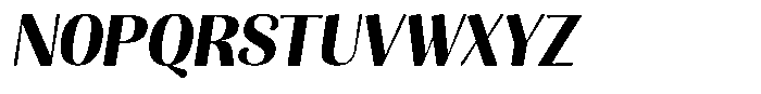 Julima Slant Semi Bold Font UPPERCASE