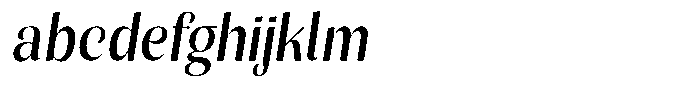 Julima Slant Semi Condensed FONT