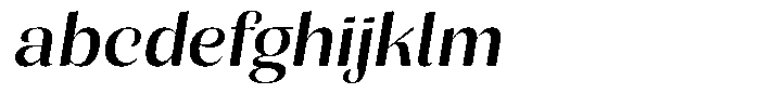 Julima Slant Semi Expanded FONT