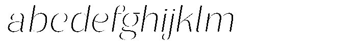 Julima Slant Thin Expanded FONT