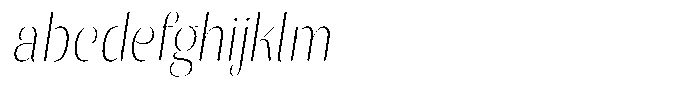 Julima Slant Thin Semi Condensed FONT
