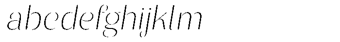 Julima Slant Thin Semi Expanded FONT