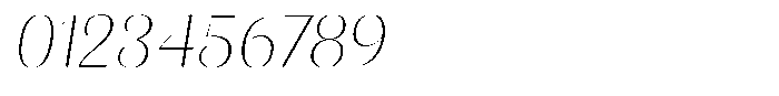 Julima Slant Thin Font OTHER CHARS