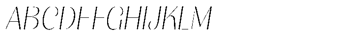 Julima Slant Thin Font UPPERCASE