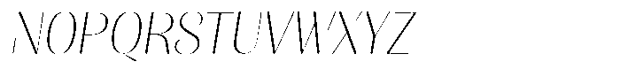Julima Slant Thin Font UPPERCASE