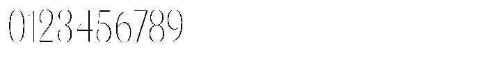 Julima Thin Condensed Font OTHER CHARS