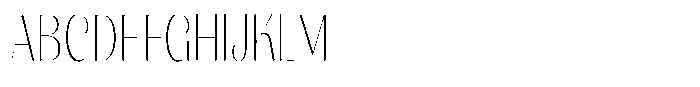 Julima Thin Condensed Font UPPERCASE