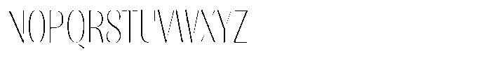 Julima Thin Condensed Font UPPERCASE