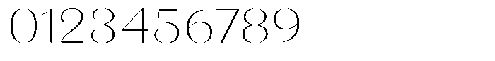 Julima Thin Expanded Font OTHER CHARS