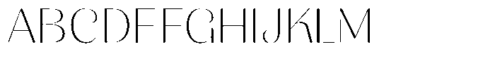 Julima Thin Expanded Font UPPERCASE