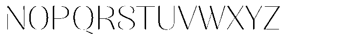 Julima Thin Expanded Font UPPERCASE