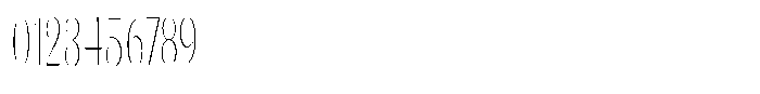 Julima Thin Extra Condensed Font OTHER CHARS
