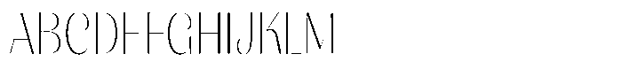 Julima Thin Semi Condensed Font UPPERCASE