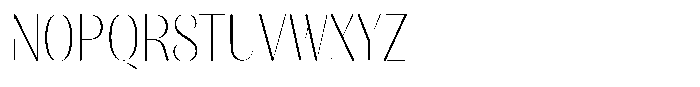 Julima Thin Semi Condensed Font UPPERCASE