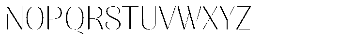 Julima Thin Semi Expanded Font UPPERCASE