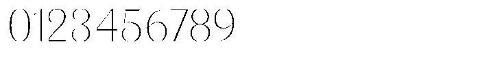 Julima Thin Font OTHER CHARS