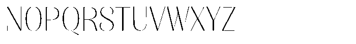Julima Thin Font UPPERCASE