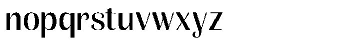 Julima VF Black Font LOWERCASE