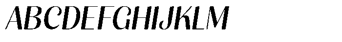 Julima VF Slant Black Font UPPERCASE