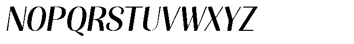 Julima VF Slant Black Font UPPERCASE