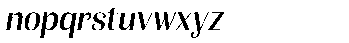Julima VF Slant Black Font LOWERCASE