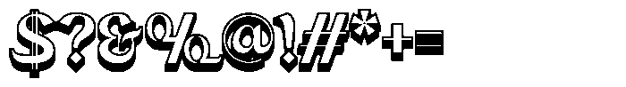 Jumaylah 3 D Font OTHER CHARS