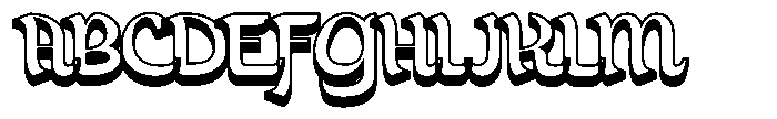 Jumaylah 3 D Font UPPERCASE