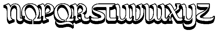 Jumaylah 3 D Font UPPERCASE