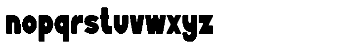 Jumbo Popcorn Font LOWERCASE