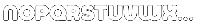 Jumbodron Black Outline Font LOWERCASE