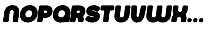 Jumbodron Black Rough Italic Font UPPERCASE