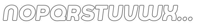Jumbodron Bold Outline Italic Font UPPERCASE