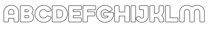 Jumbodron Bold Outline Font UPPERCASE