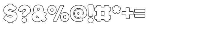 Jumbodron Extra Bold Outline Font OTHER CHARS