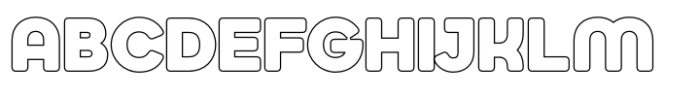 Jumbodron Extra Bold Outline Font UPPERCASE