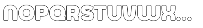 Jumbodron Extra Bold Outline Font LOWERCASE