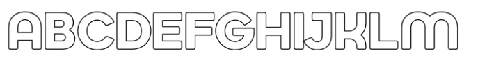 Jumbodron Medium Outline Font UPPERCASE