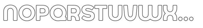 Jumbodron Medium Outline Font LOWERCASE
