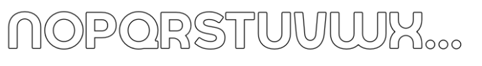 Jumbodron Regular Outline Font UPPERCASE