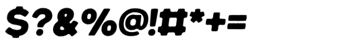 Jumbodron Regular Rough Italic Font OTHER CHARS