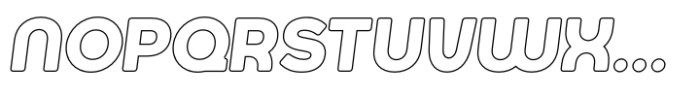 Jumbodron Semi Bold Outline Italic Font UPPERCASE